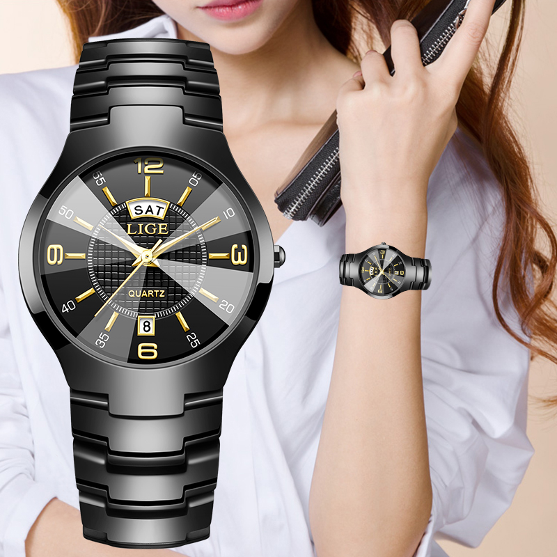 Luxury Watch - LIGE Mode Elegante Damen Armbanduhr Luxus