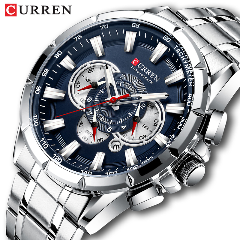 Luxury Watch Audemars Piguet - CURREN Armbanduhr Männer Wasserdichte Chronograph Militär
