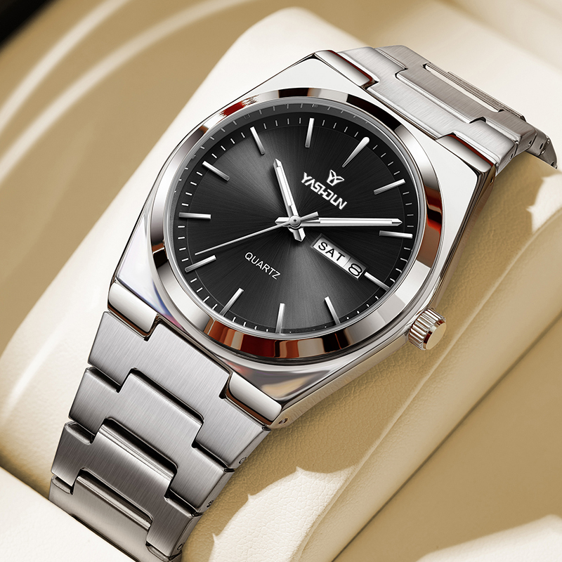 Zen Luxury Watch - Top-Marken-Luxus-Quarzuhren aus Edelstahl für Herren, leuchtend,