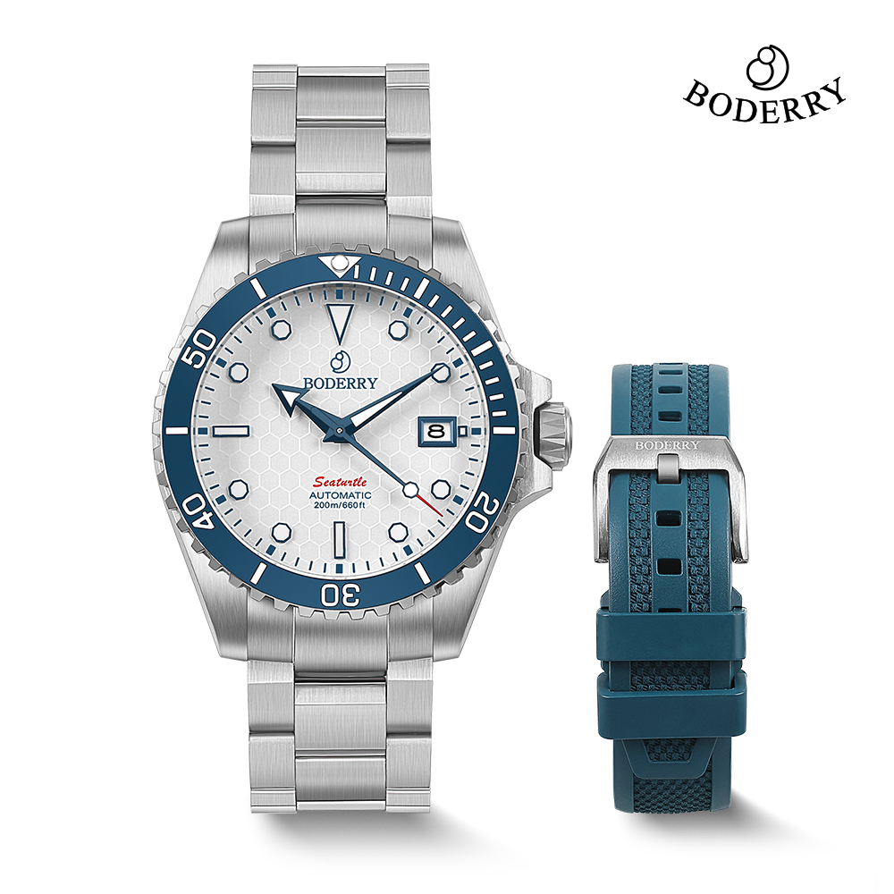 Seiko Watch Prospex - Boderry Titan Taucheruhr Automatische mechanische Armbanduhr