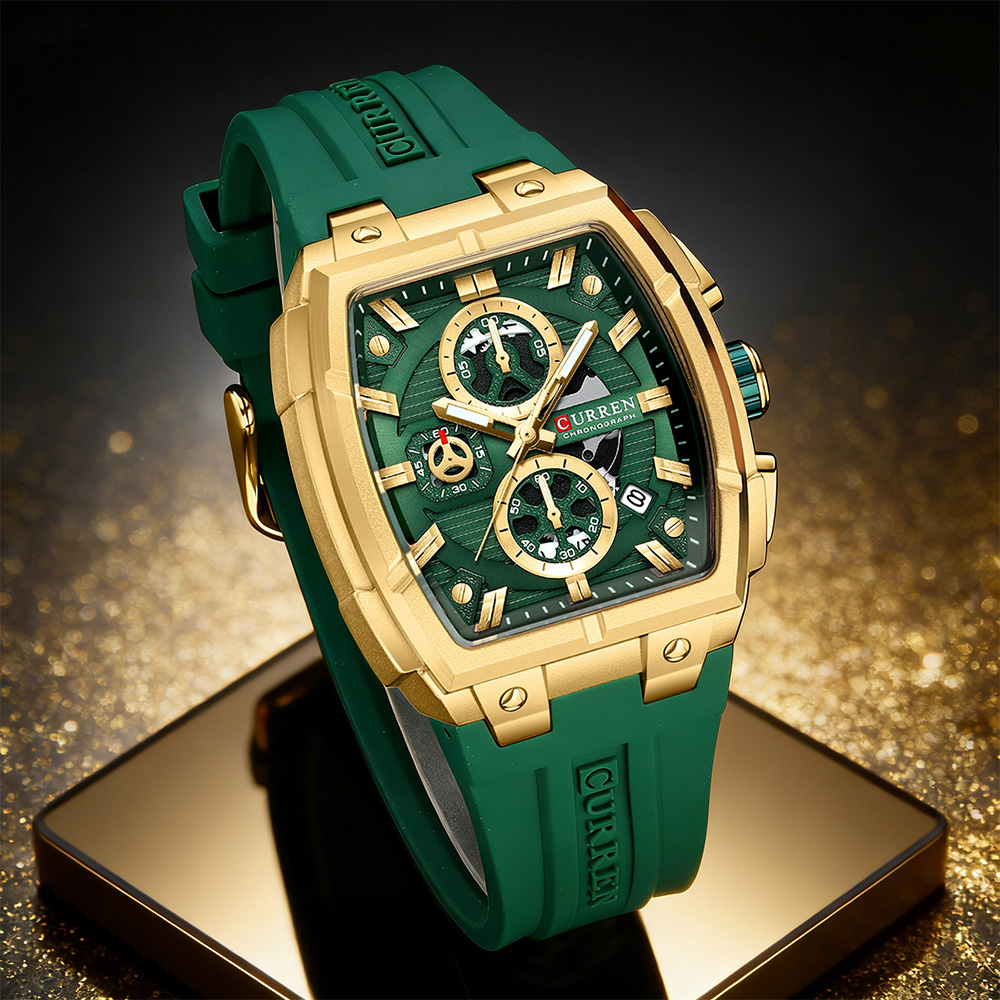Luxury Watch Uk - CURREN Luxus-Vintage-Uhr für Herren, Sport-Chronograph, Quarz-Armbanduhr