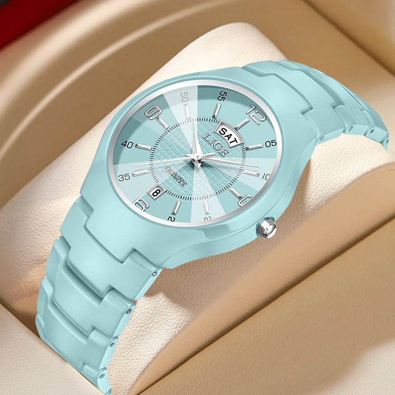 Luxury Watch - LIGE Luxuriöse Elegante Quarz-Damenuhren Mode Keramik