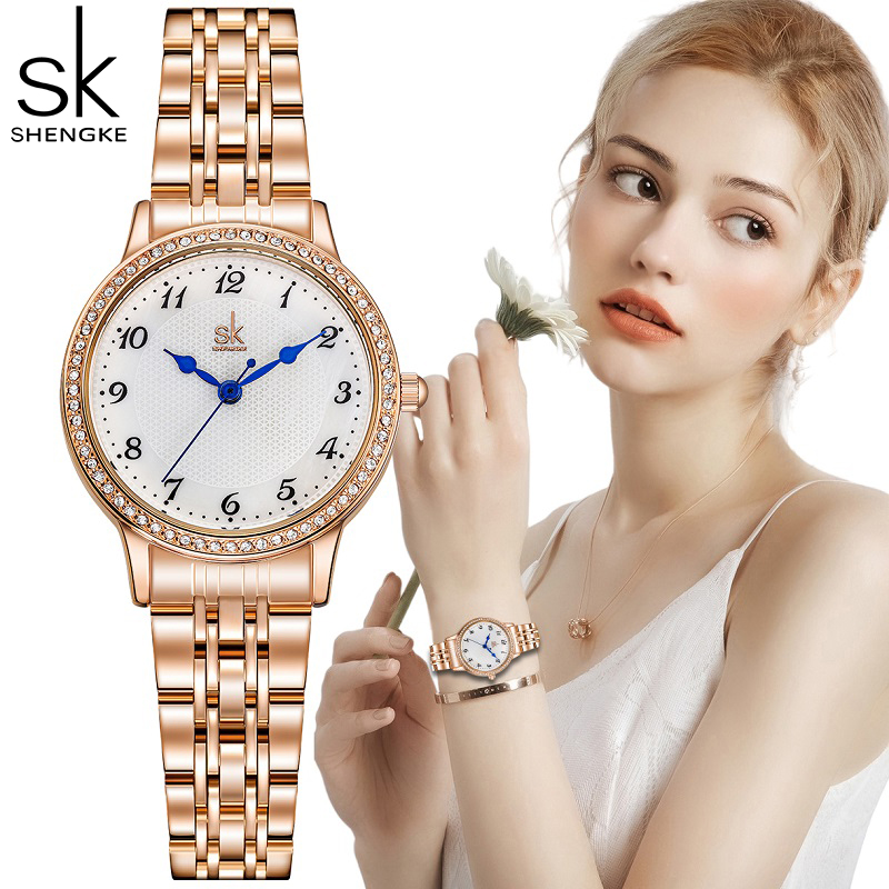 Luxury Watch Top 10 - Top Marke Shengke Damen uhr Edelstahl