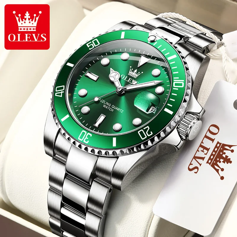 Zen Luxury Watch - OLEVS Original Quarzuhr für Männer Edelstahl
