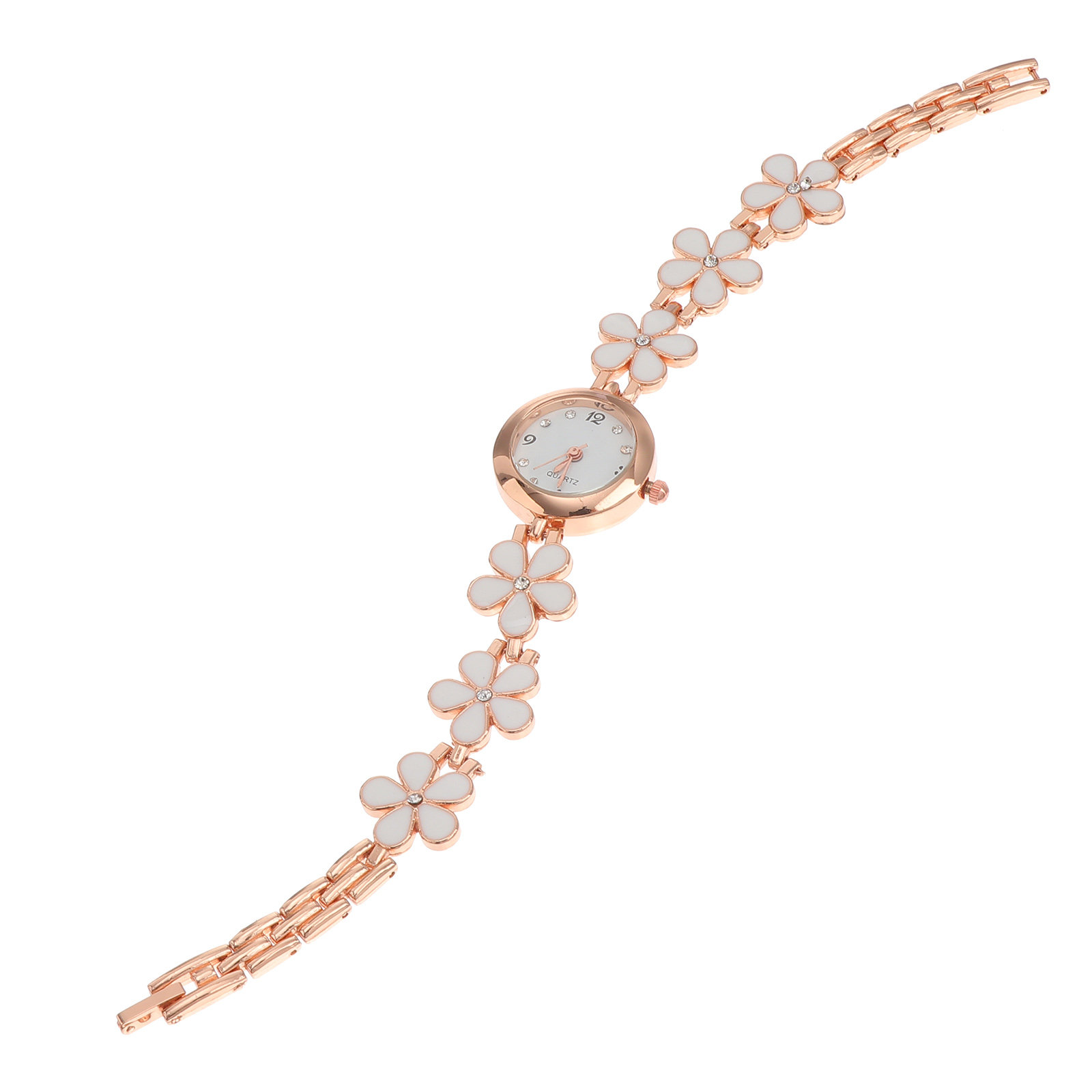 Luxury Watch - Exquisite Uhr, weißes Armband, wasserdicht, feine