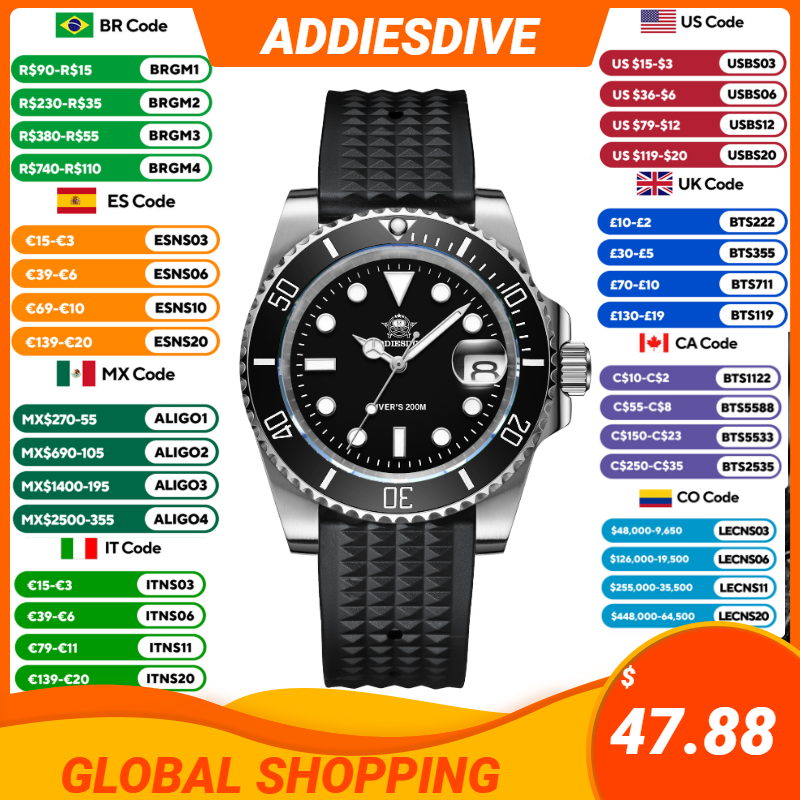 Luxury Watch Drawing - ADDIESDIVE Luxus Edelstahl Quarzuhr Für Männer