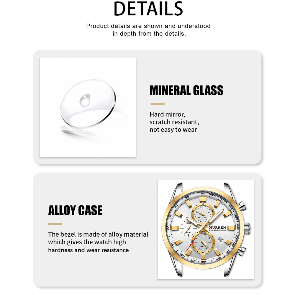CURREN Luxus Mode Chronograph  – Luxury Watch Audemars Piguet Bewertung und Preis