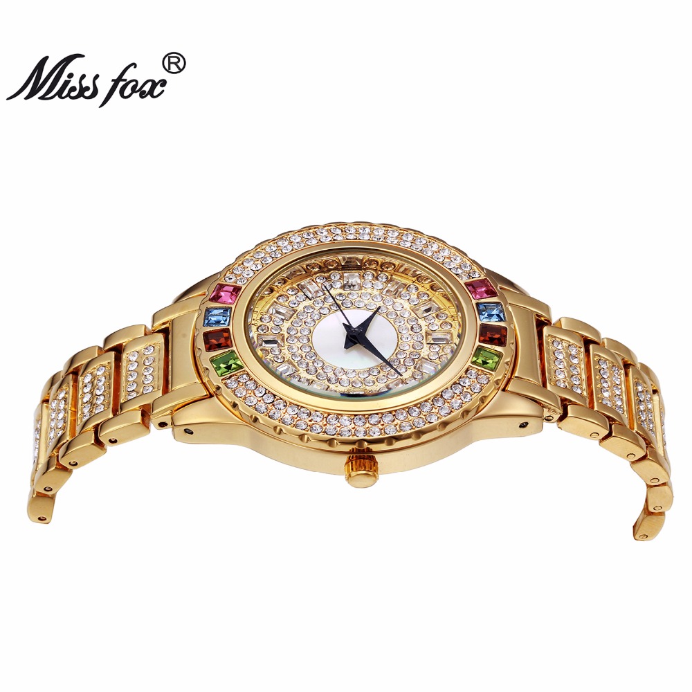 MISSFOX Damen Gold Partei Uhre – Luxury Watch China Bewertung und Preis