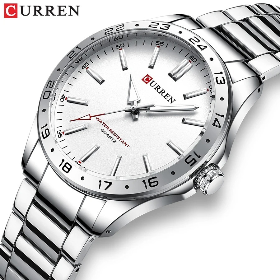 CURREN 8452 Silberweiße Quarz- – Luxury Watch Audemars Piguet Bewertung und Preis