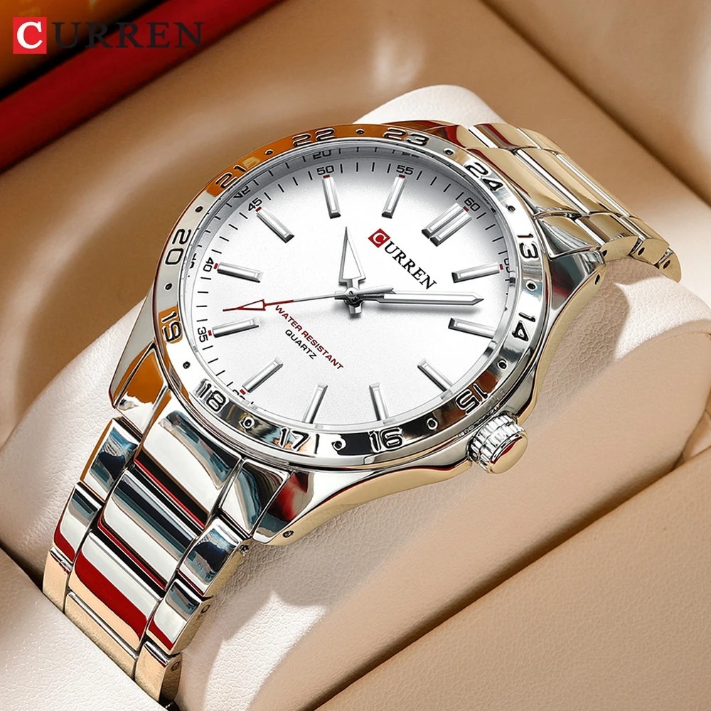 CURREN 8452 Silberweiße Quarz- – Luxury Watch Audemars Piguet Bewertung und Preis