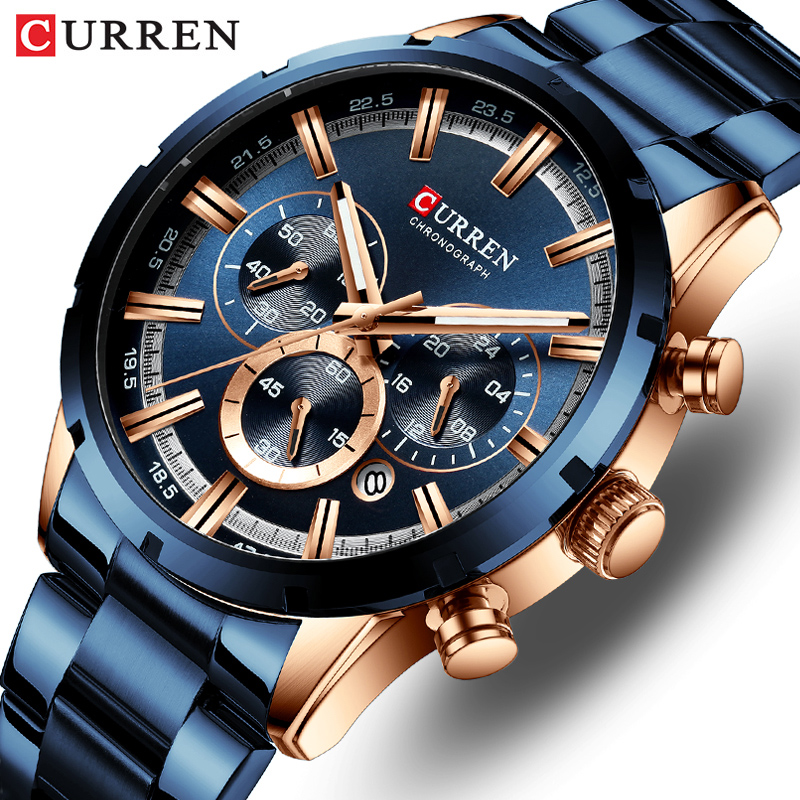 Curren Herrenuhr, blaues Ziffe – Luxury Watch Audemars Piguet Bewertung und Preis